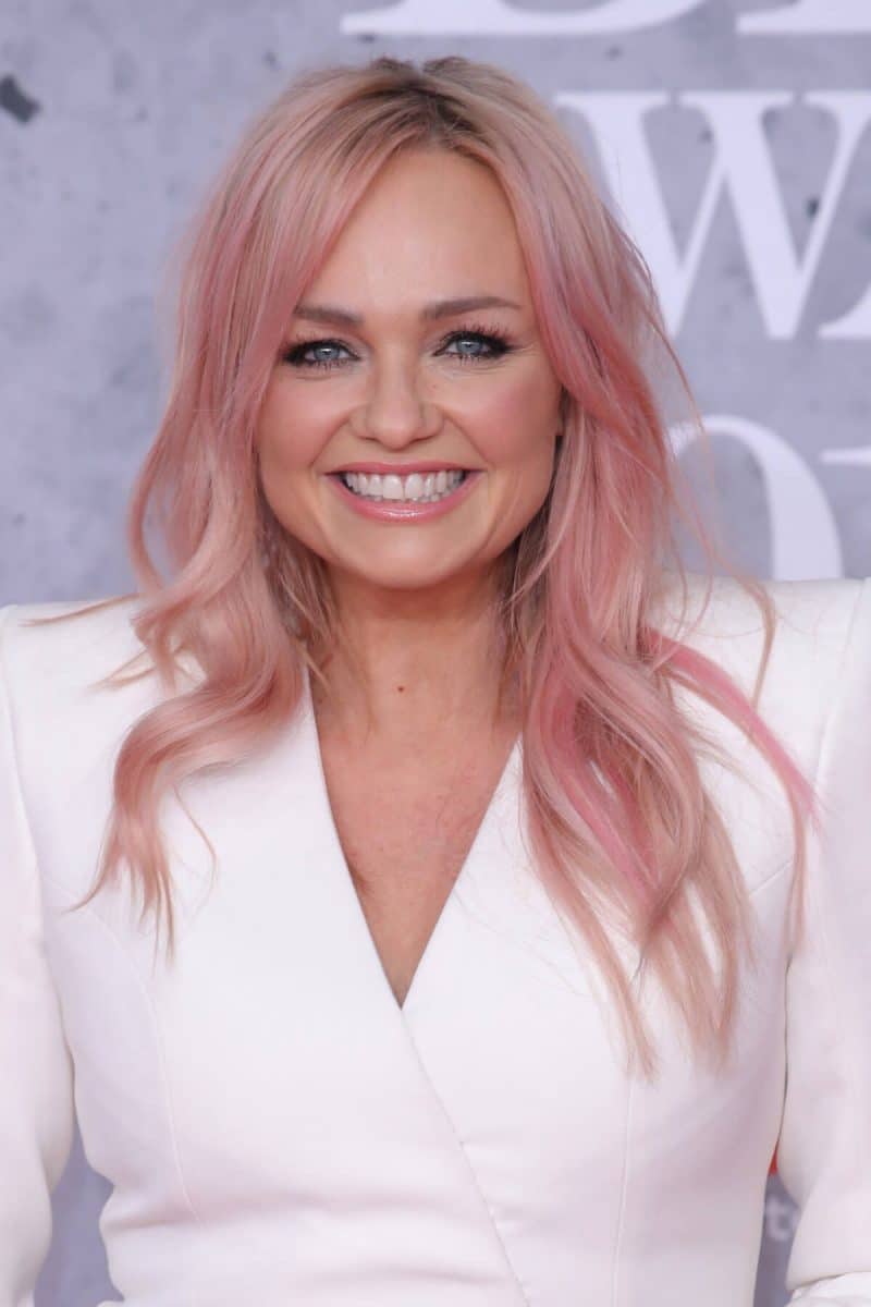color de cabello rosa pastel Emma Bunton