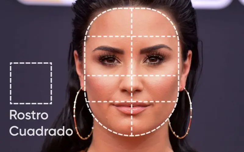 rostro cuadrado cara cuadrada Demi Lovato